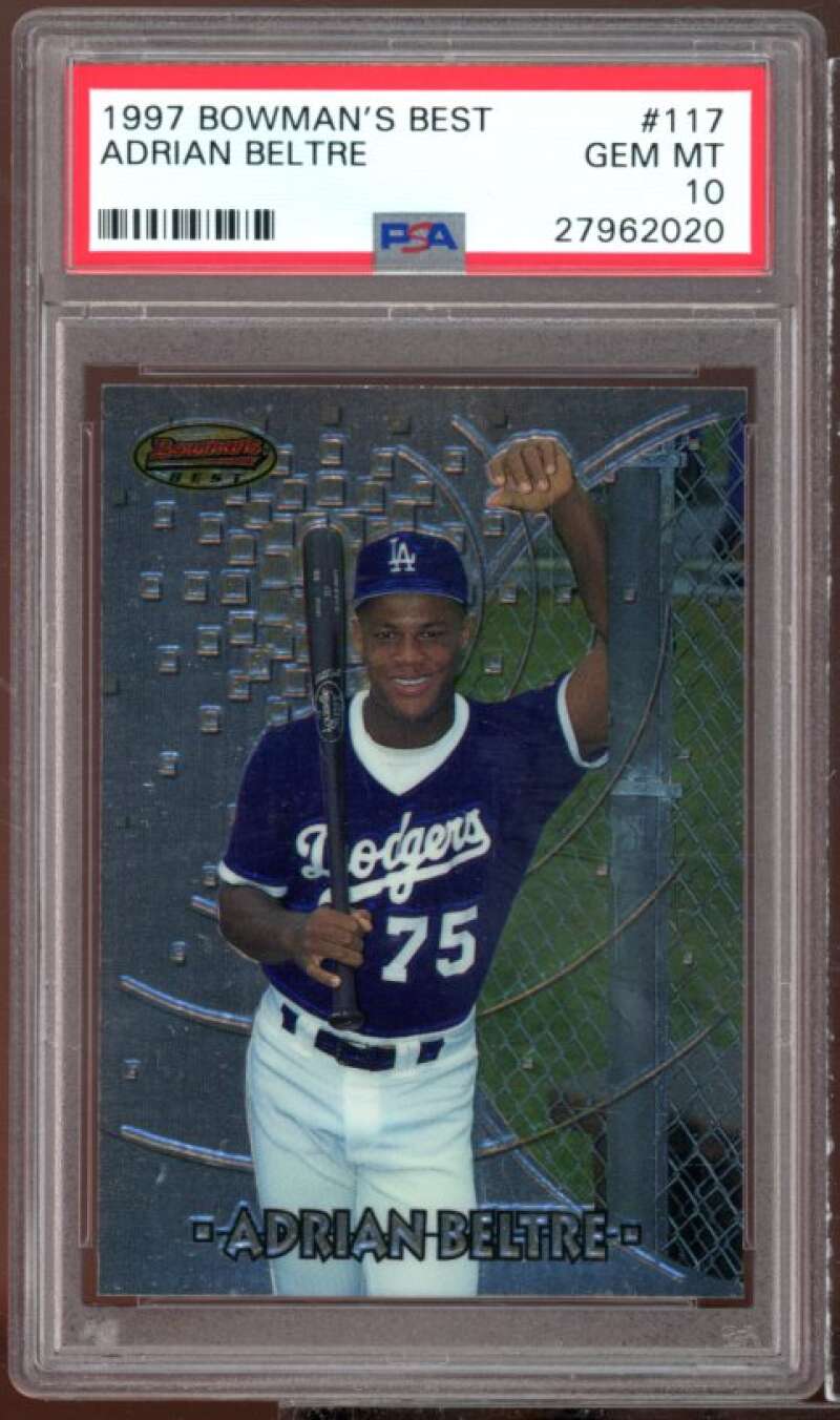 Adrian Beltre Rookie Card 1997 Bowman's Best #117 PSA 10 Image 1