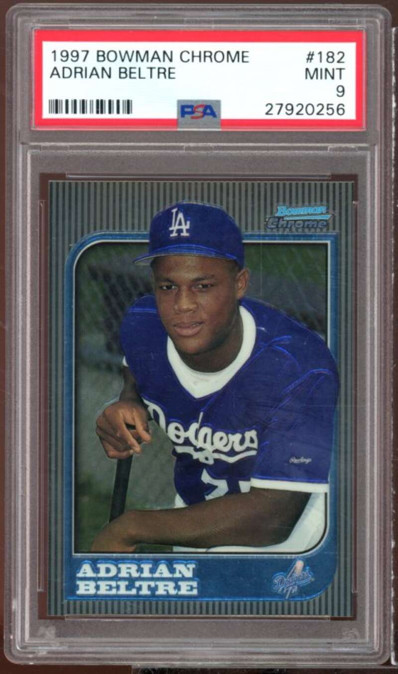 Adrian Beltre Rookie Card 1997 Bowman Chrome #182 PSA 9 Image 1