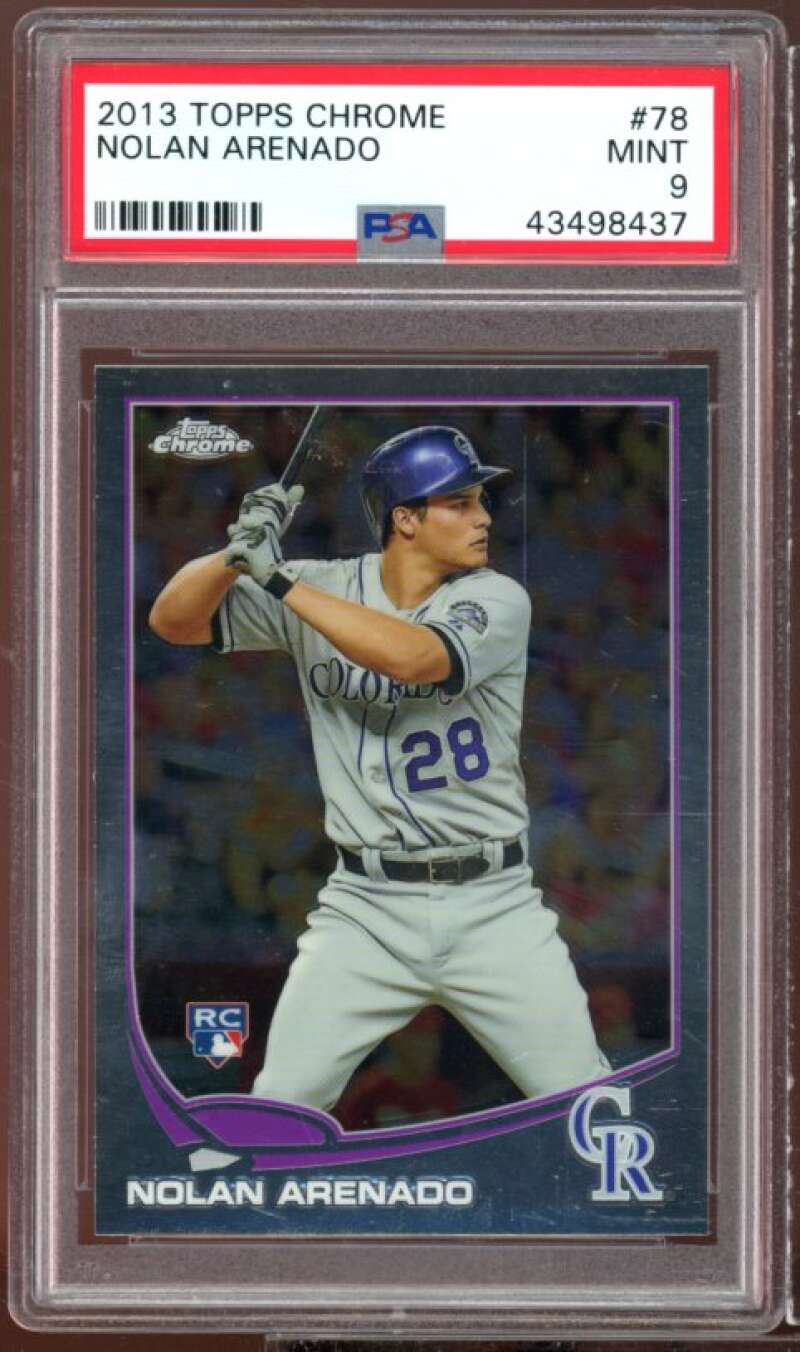 Nolan Arenado Rookie Card 2013 Topps Chrome #78 PSA 9 Image 1