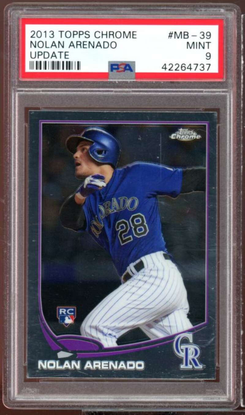 Nolan Arenado Rookie Card 2013 Topps Chrome Update #MB-39 PSA 9 Image 1