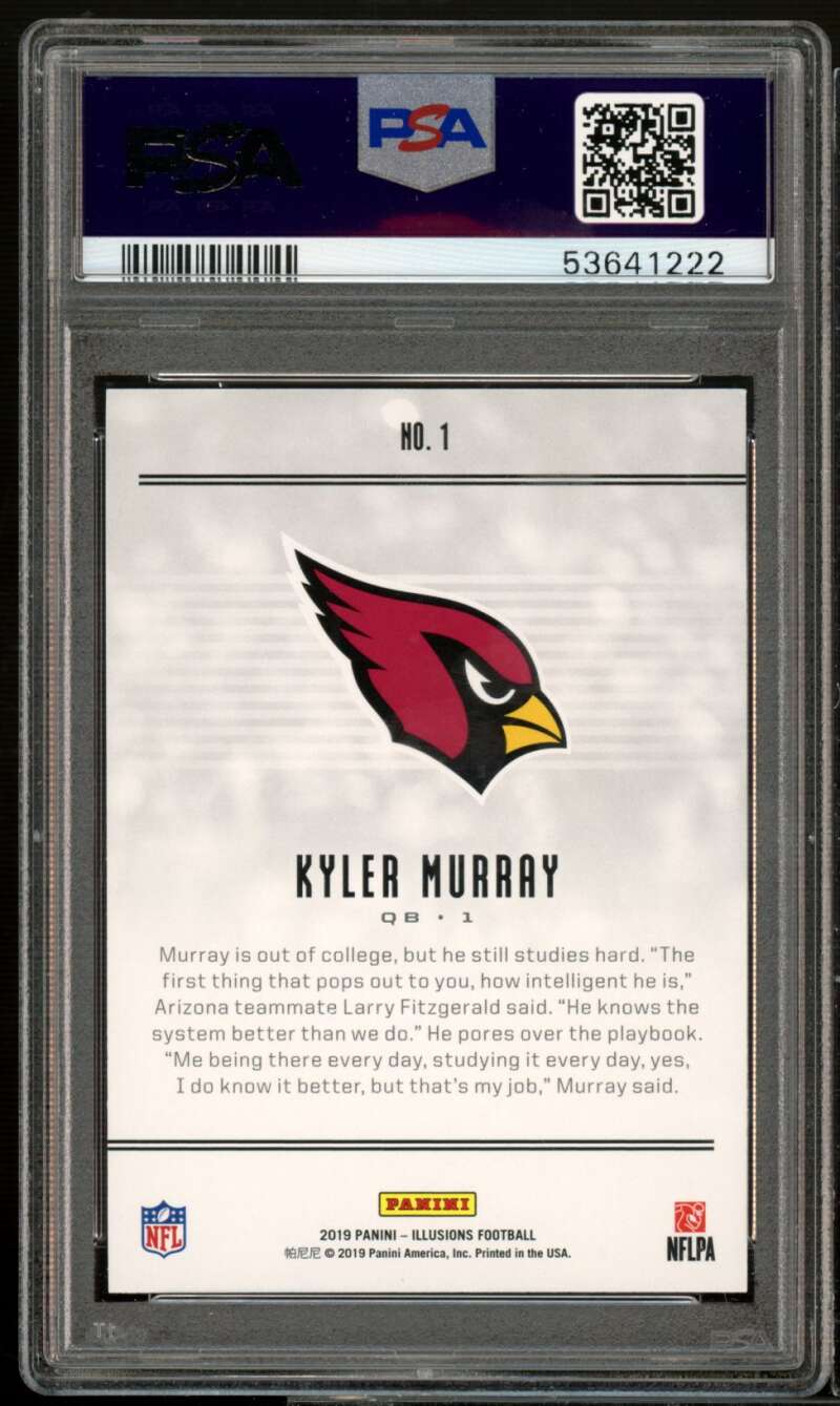 Kyler Murray 2019 Panini Illusions Football RC Rookie Card #1 Arizona  Cardinals