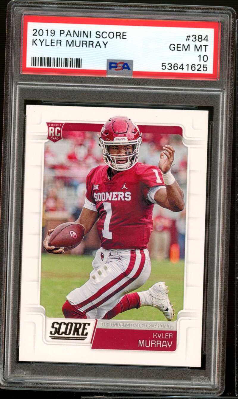 Kyler Murray Rookie Card 2019 Panini Score #384 PSA 10 Image 1