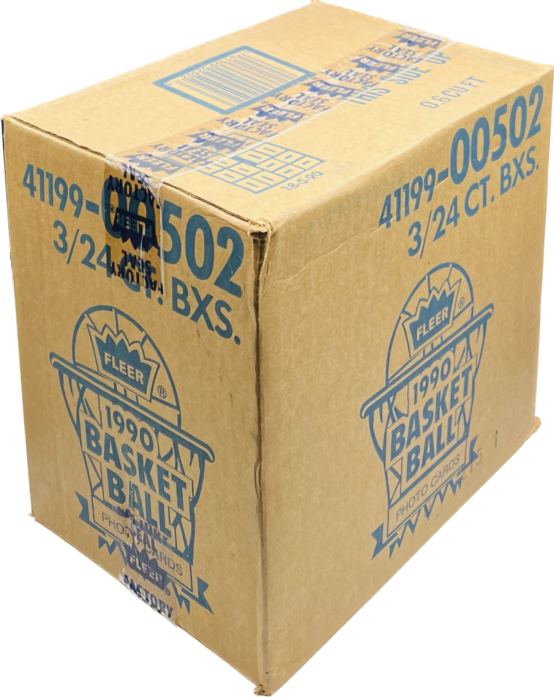 1990-91 Fleer Rack Pack Factory Sealed Basketball Case (3/24 ct Boxes 72 Packs)  Image 2