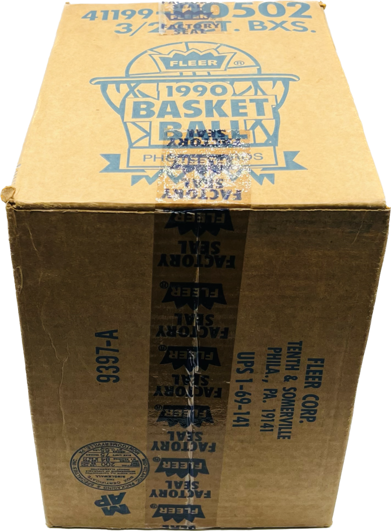 1990-91 Fleer Rack Pack Factory Sealed Basketball Case (3/24 ct Boxes 72 Packs)  Image 3