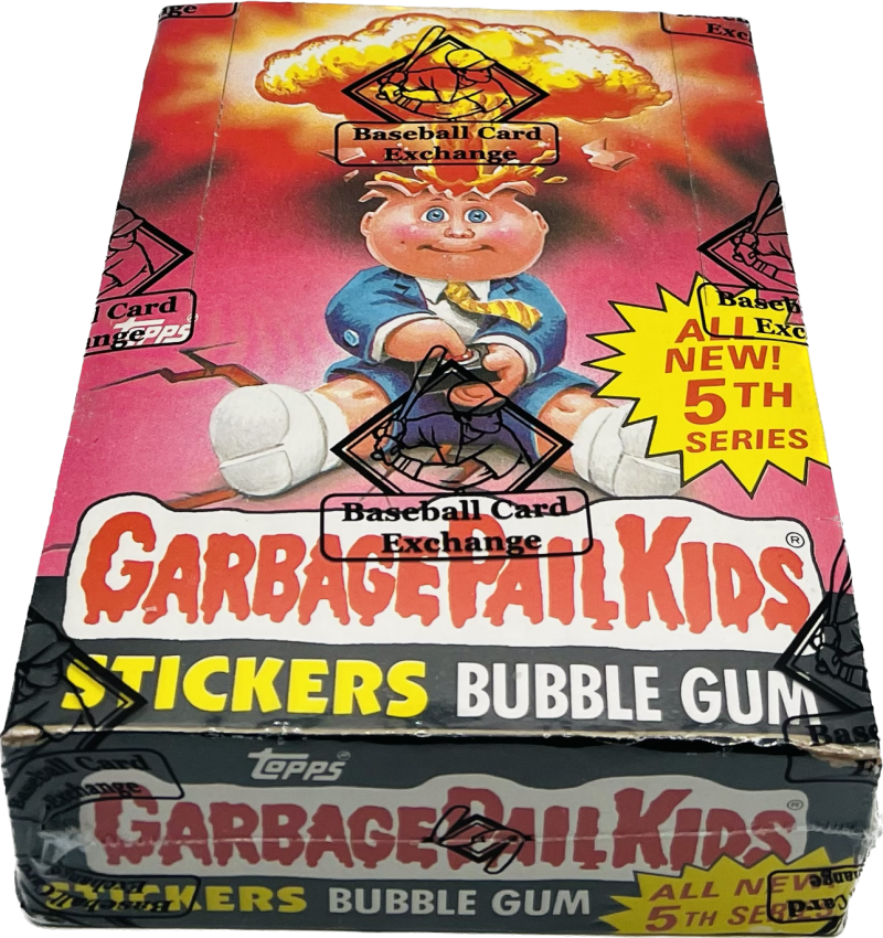 1986 Topps Garbage Pail Kids 5th Series Sticker Box BBCE Image 1