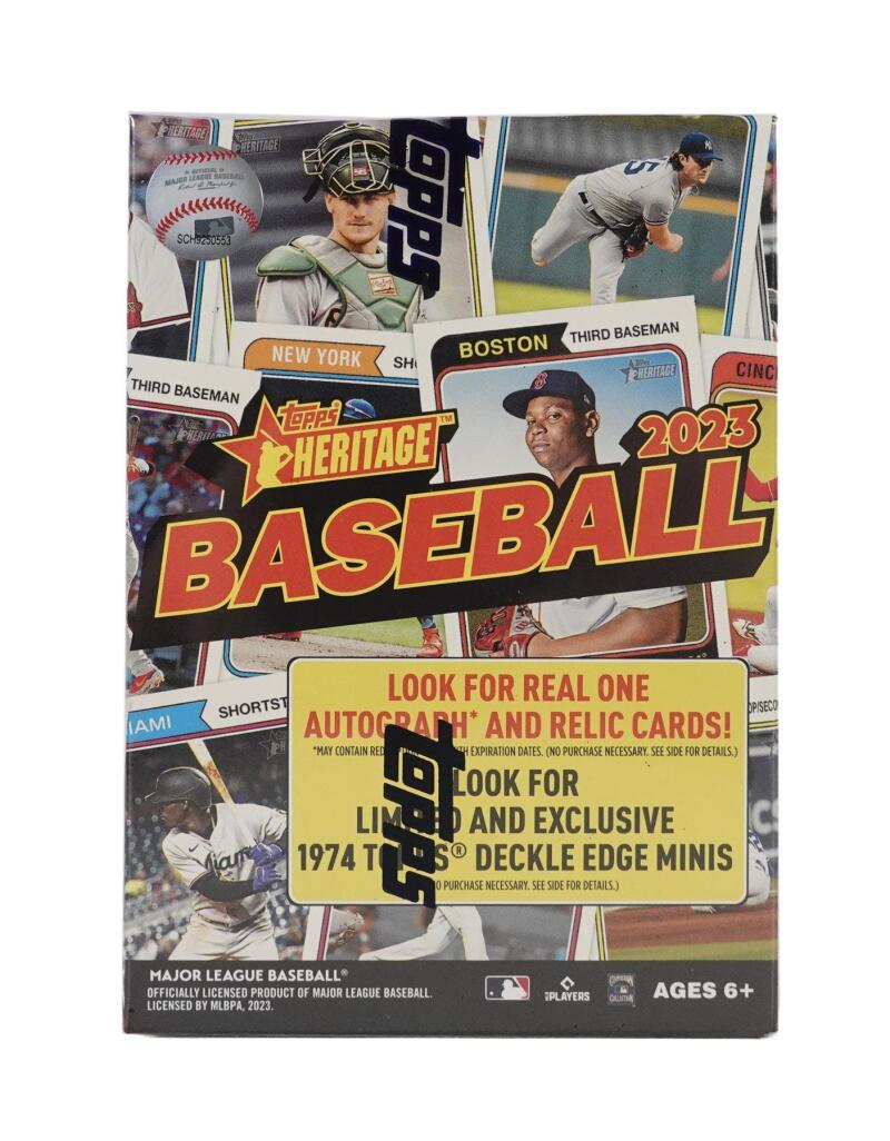 2023 Topps Heritage Baseball 8-Pack Blaster Box Image 2