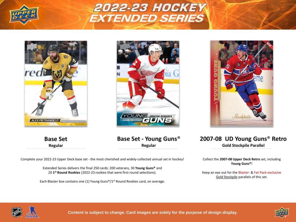 2022-23 Upper Deck Extended Series Hockey 7-Pack Blaster Box Image 3