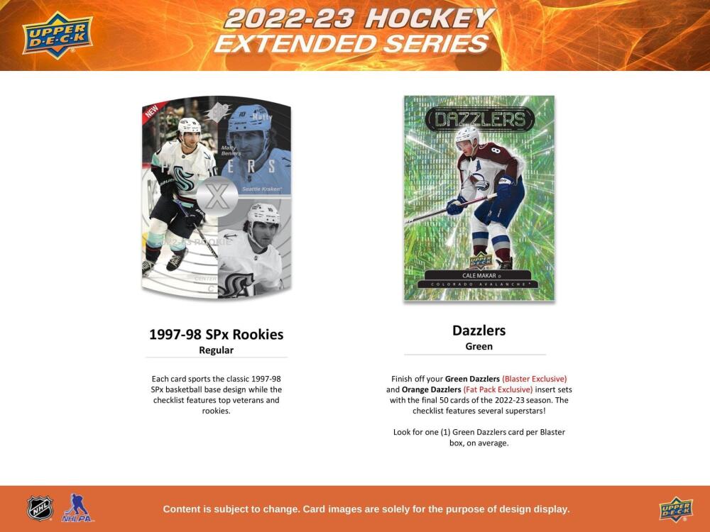 2022-23 Upper Deck Extended Series Hockey 7-Pack Blaster Box Image 5