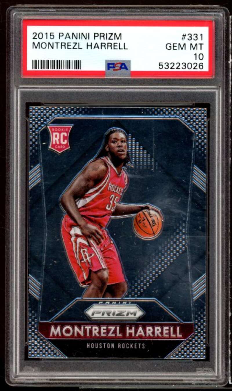 Montrezl Harrell Rookie Card 2015-16 Panini Prizm #331 PSA 10 Image 1