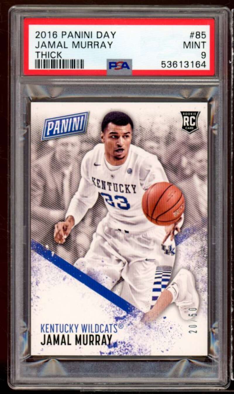 Jamal Murray Rookie Card 2016-17 Panini Day Thick #85 (pop 3) PSA 9 Image 1