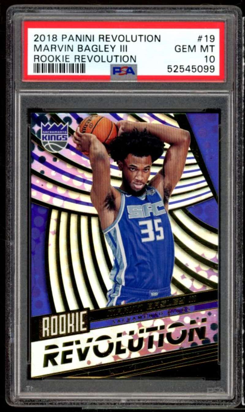 Marvin Bagley III Rookie 2018-19 Panini Revolution Rookie Revolution #19 PSA 10 Image 1