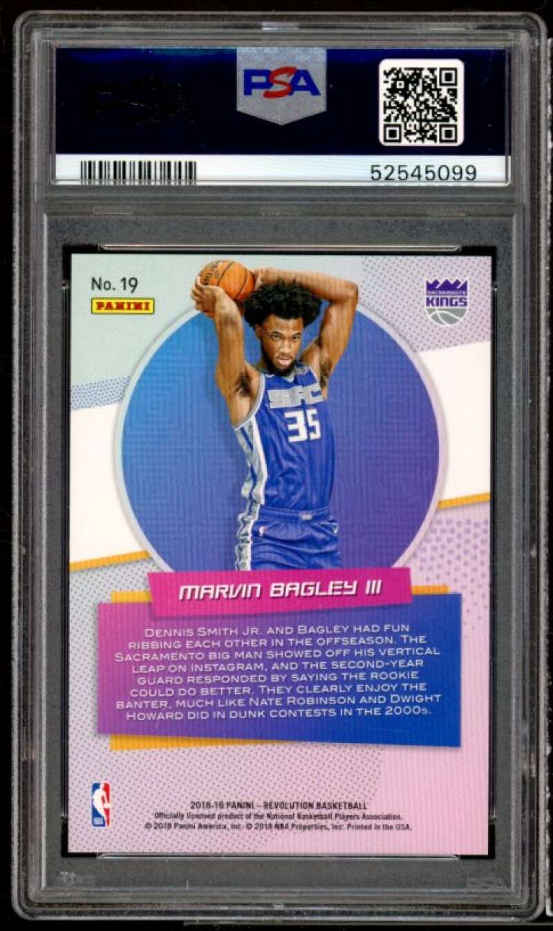 Marvin Bagley III Rookie 2018-19 Panini Revolution Rookie Revolution #19 PSA 10 Image 2