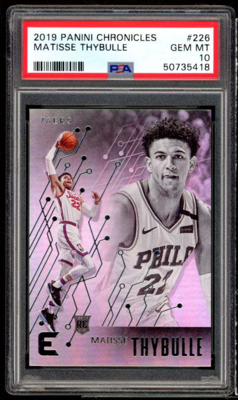 Matisse Thybulle Rookie Card 2019-20 Panini Chronicles #226 PSA 10 Image 1