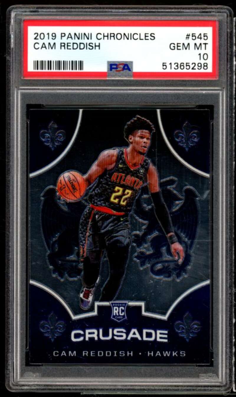 Cam Reddish Rookie Card 2019-20 Panini Chronicles #545 PSA 10 Image 1