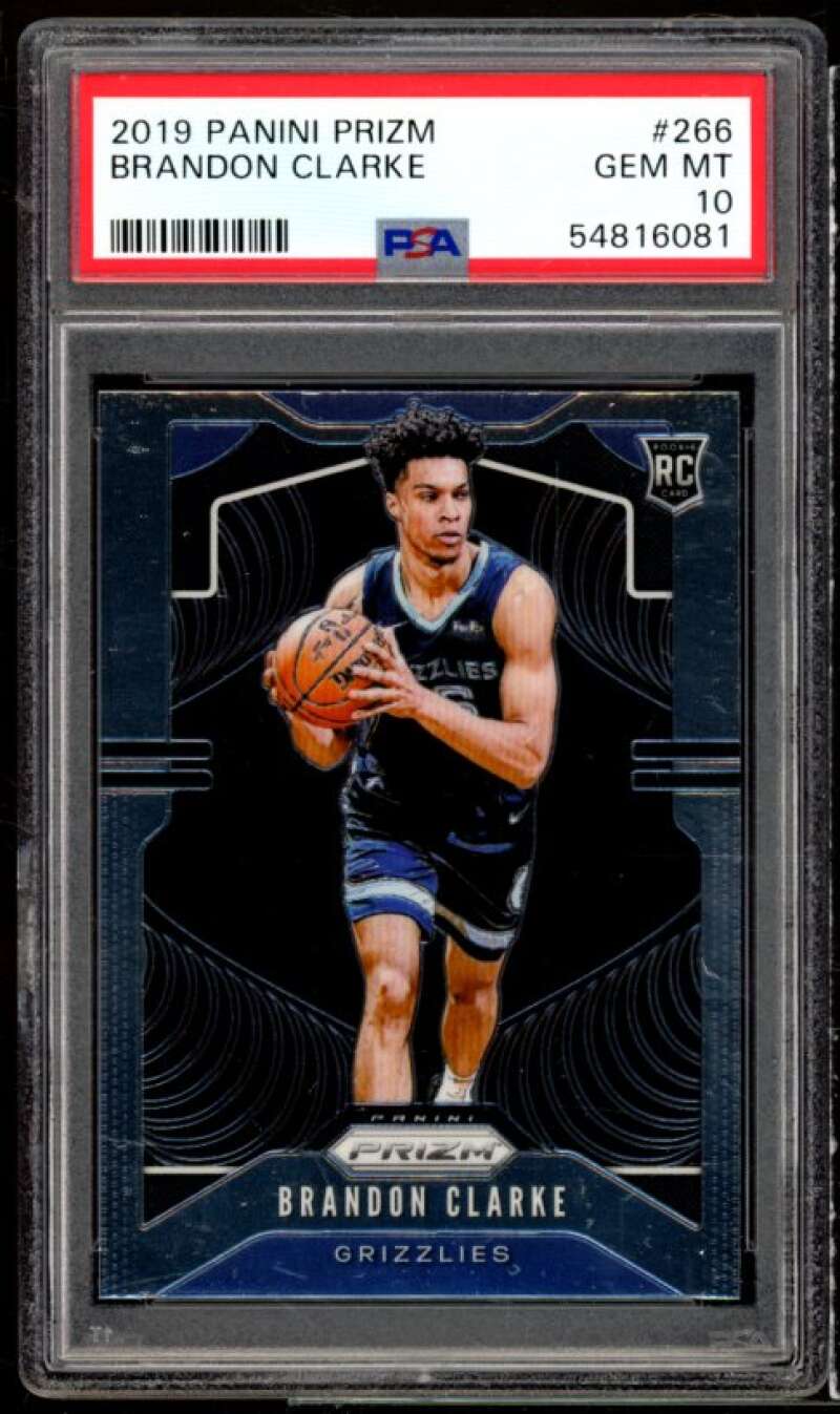 Brandon Clarke Rookie Card 2019-20 Panini Prizm #266 PSA 10 Image 1