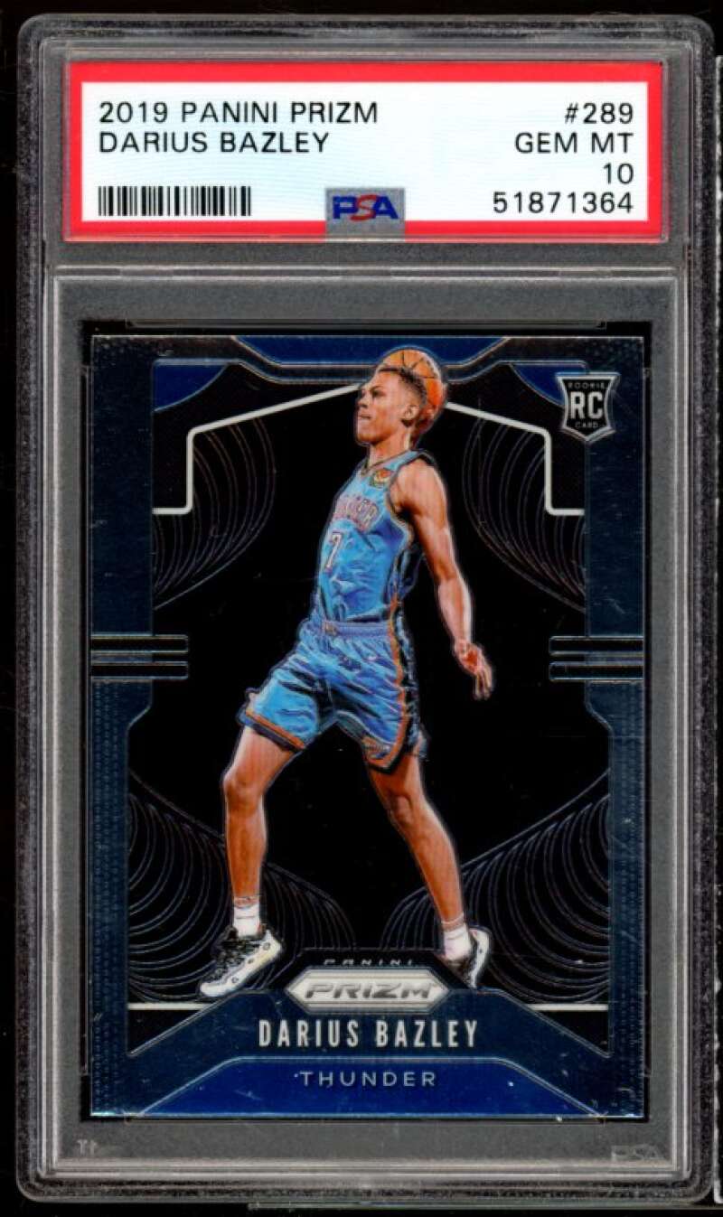 Darius Bazley Rookie Card 2019-20 Panini Prizm #289 PSA 10 Image 1