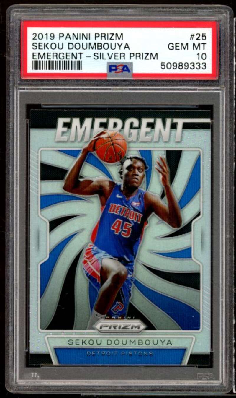 Sekou Doumbouya Rookie 2019-20 Panini Prizm Emergent Silver Prizm