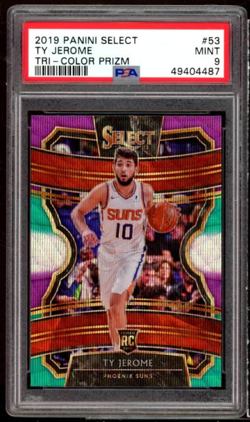 Ty Jerome Rookie Card 2019-20 Panini Select Tri-Color Prizm #53 PSA 9 Image 1