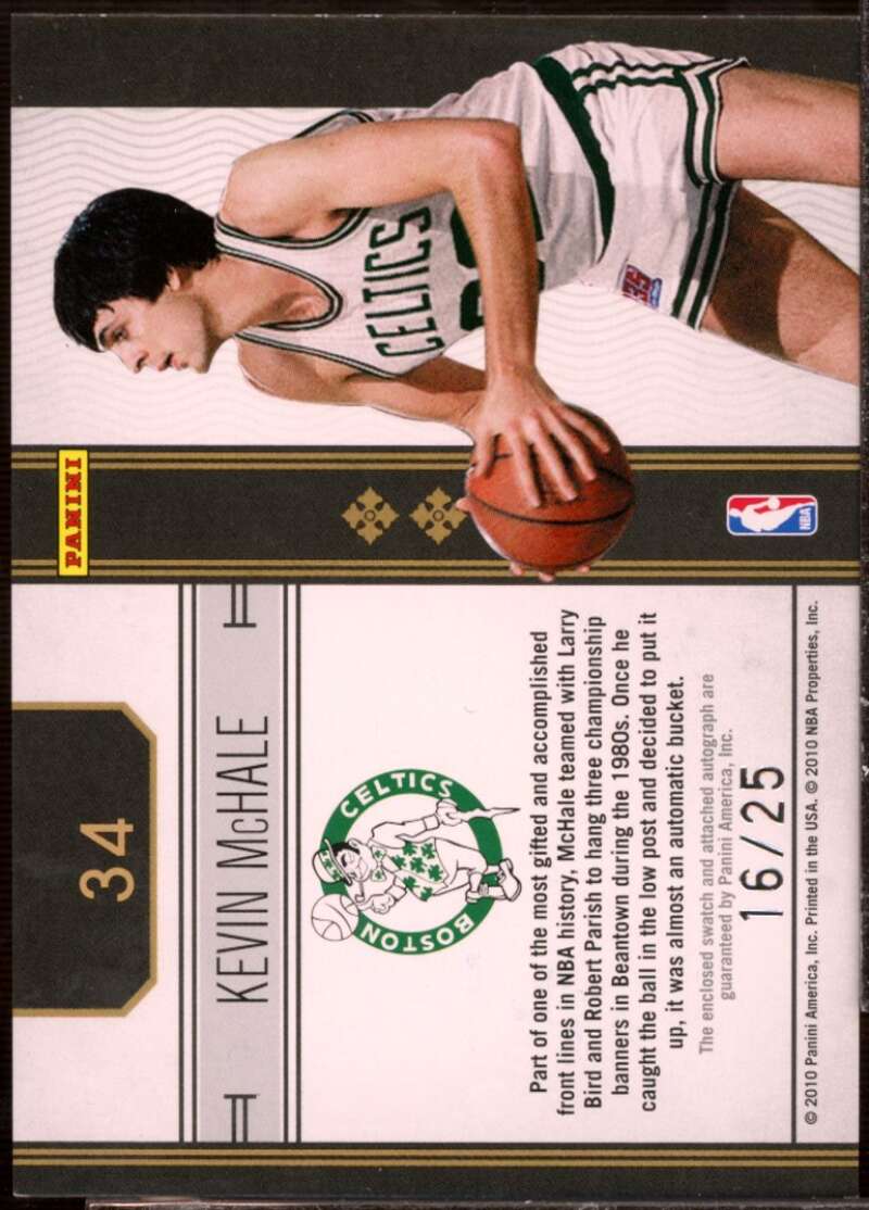 Kevin McHale 2010-11 Timeless Treasures HOF Materials Jerseys Signatures #34  Image 2