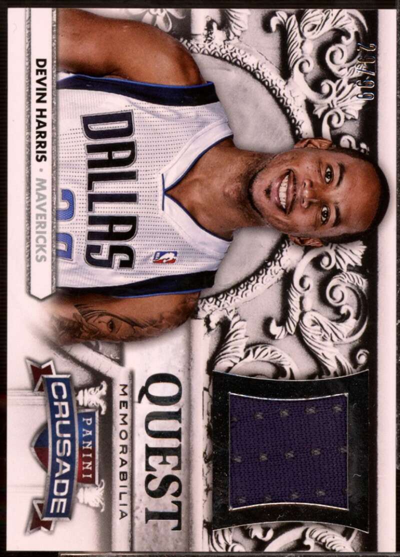 Devin Harris Card 2013-14 Panini Crusade Quest Memorabilia #83  Image 1