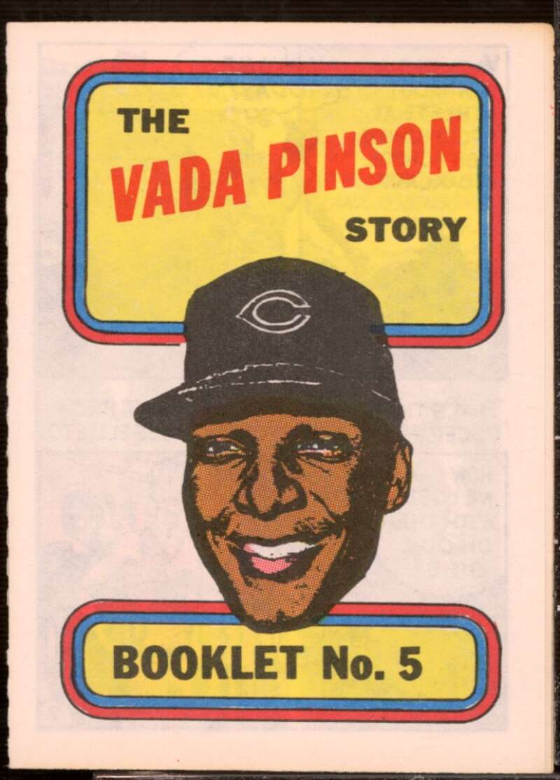 Vada Pinson Card 1970 Topps Booklets #5  Image 1