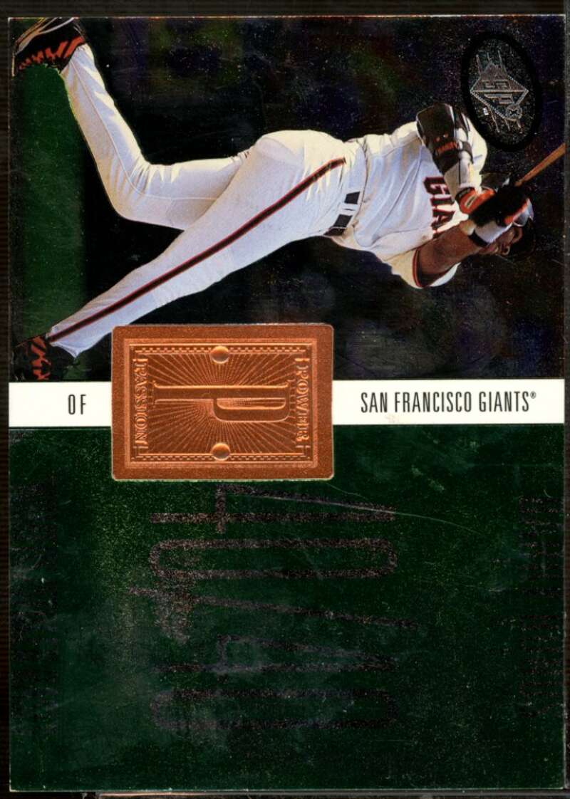 Barry Bonds PP Card 1998 SPx Finite #233  Image 1