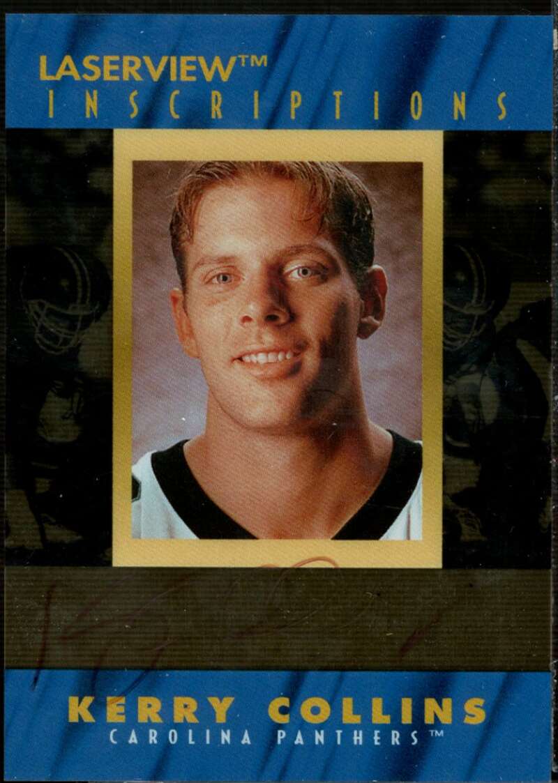 Kerry Collins Card 1996 Laser View Inscriptions #5  Image 1