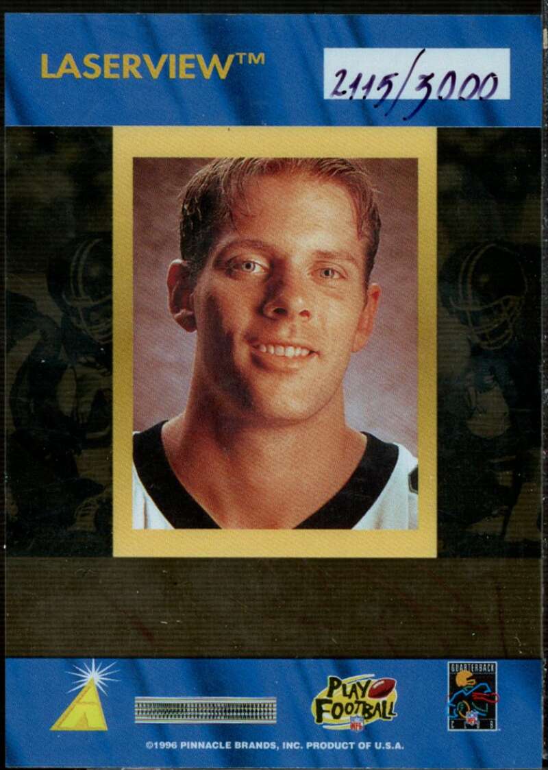 Kerry Collins Card 1996 Laser View Inscriptions #5  Image 2