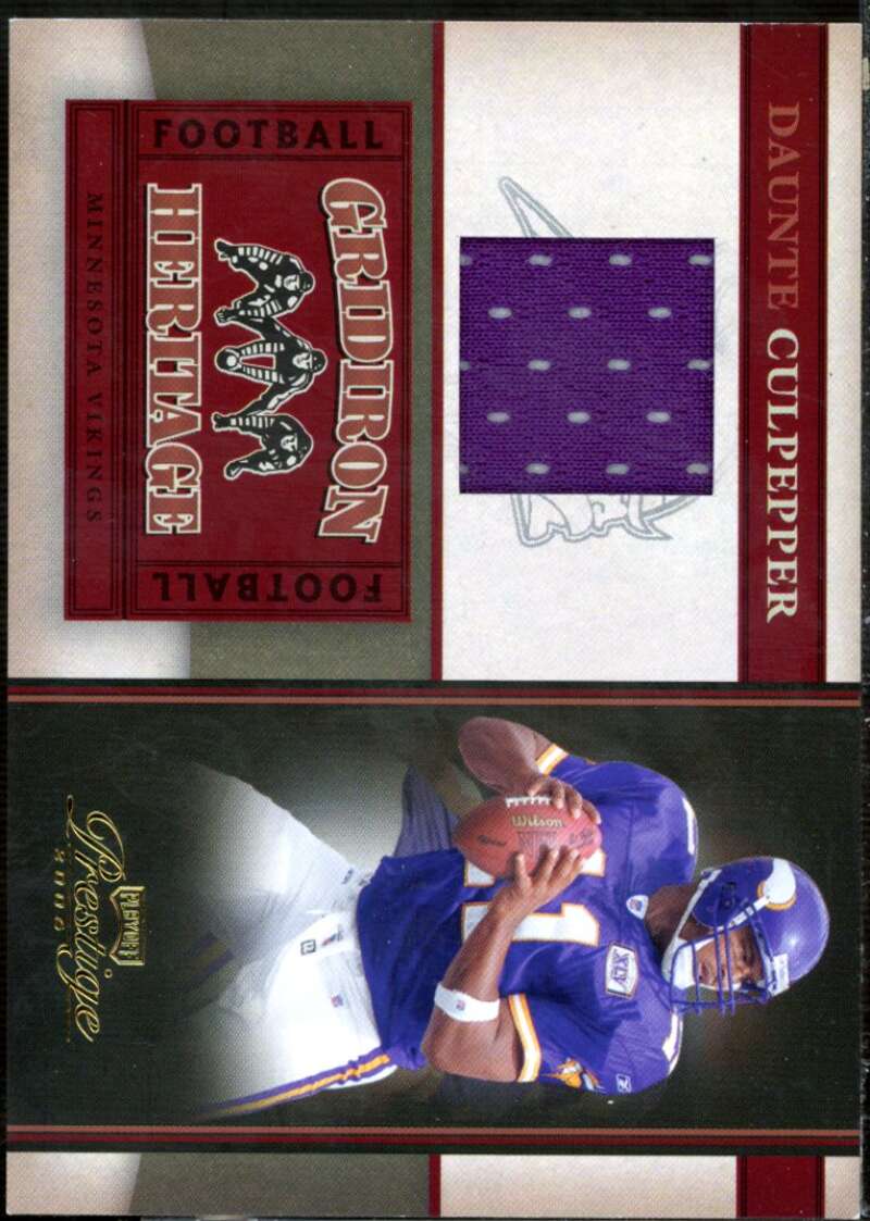 Daunte Culpepper Card 2006 Playoff Prestige Gridiron Heritage Jerseys #9  Image 1