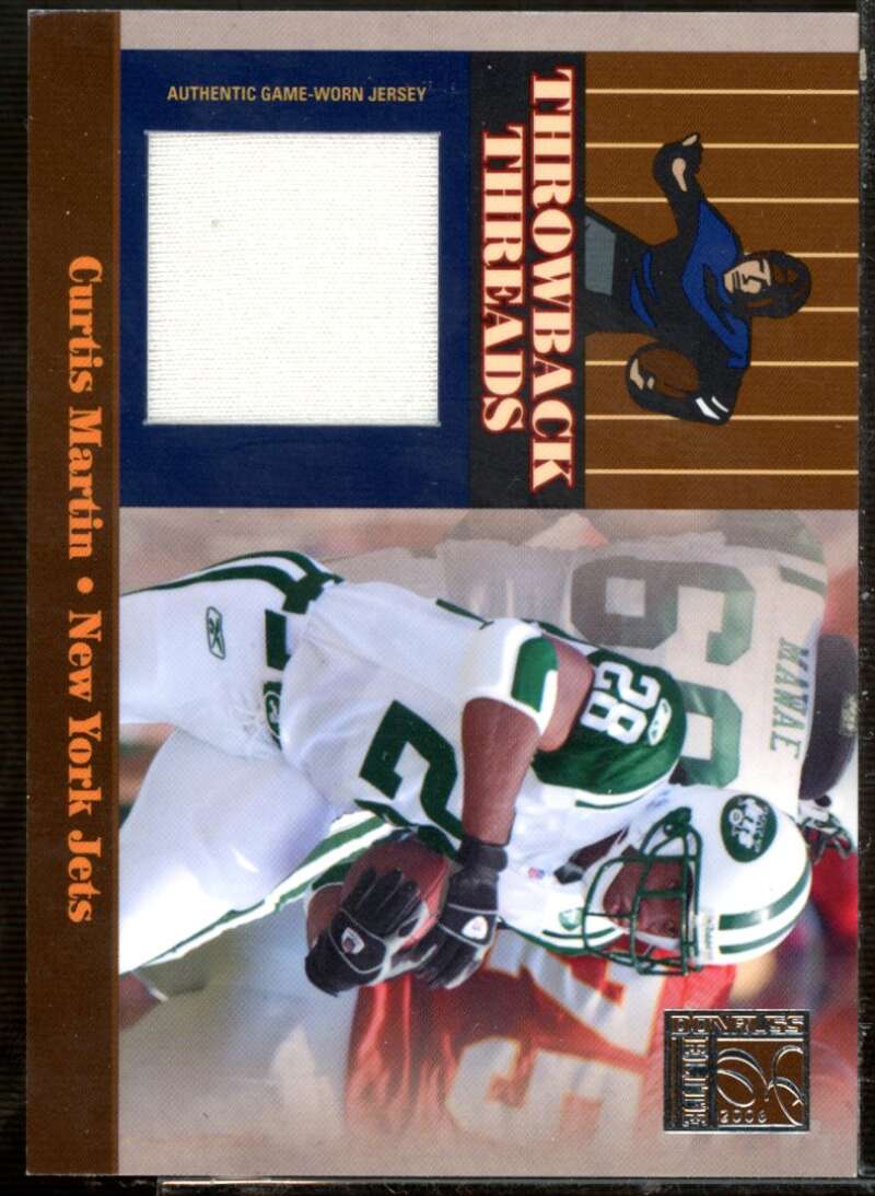 Curtis Martin Card 2006 Donruss Elite Throwback Threads #28  Image 1