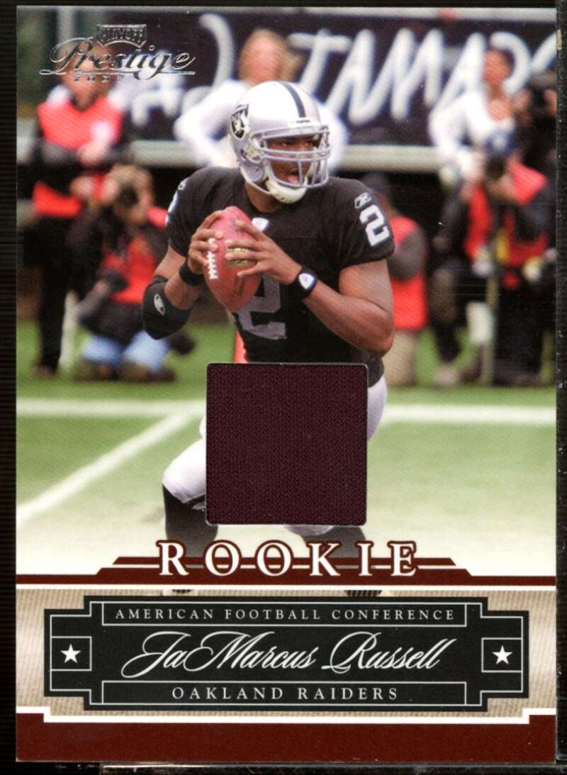 JaMarcus Russell Card 2008 Playoff Prestige Rookie Review Materials #152  Image 1