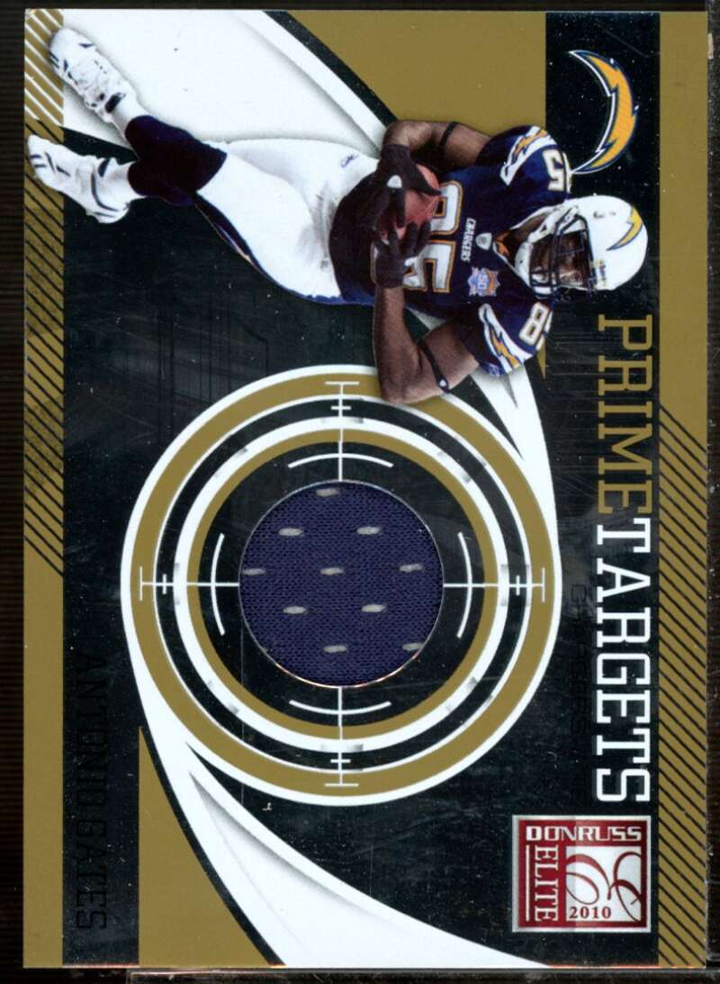 Antonio Gates Card 2010 Donruss Elite Prime Targets Jerseys #3  Image 1