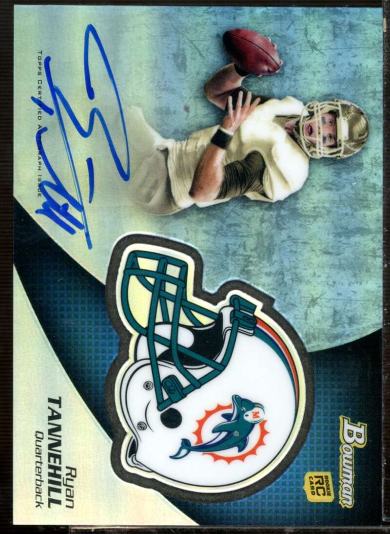 Ryan Tannehill Rookie Card 2012 Bowman Rookie Team Helmet Autographs #BCRART  Image 1