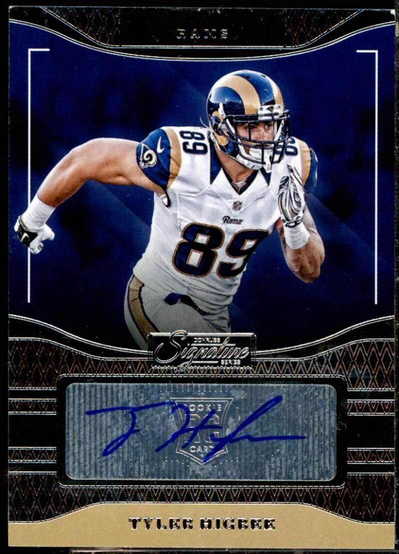 Tyler Higbee Rookie Card 2016 Donruss Signature Series #241  Image 1