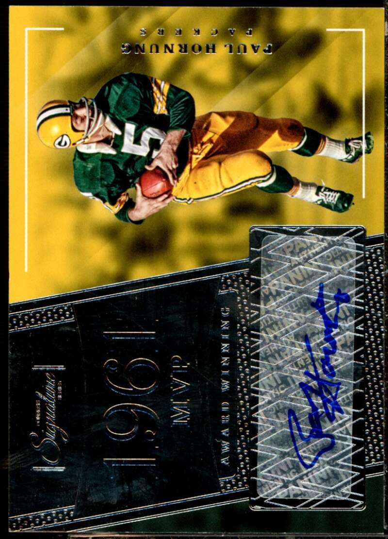 Paul Hornung Card 2016 Donruss Signature Series Award Winning Signatures #1  Image 1