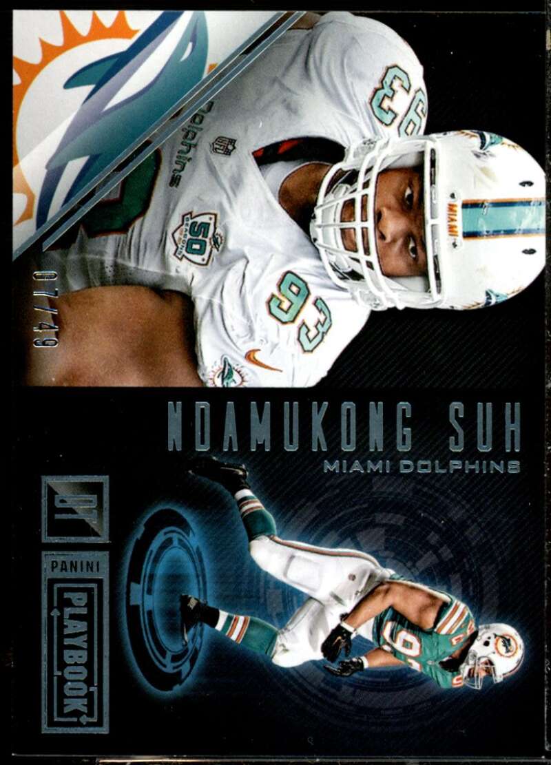 Ndamukong Suh Card 2016 Panini Playbook Platinum #67  Image 1