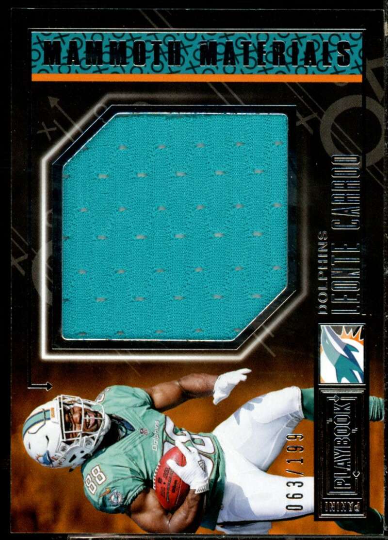 Leonte Carroo Card 2016 Panini Playbook Mammoth Materials #33  Image 1