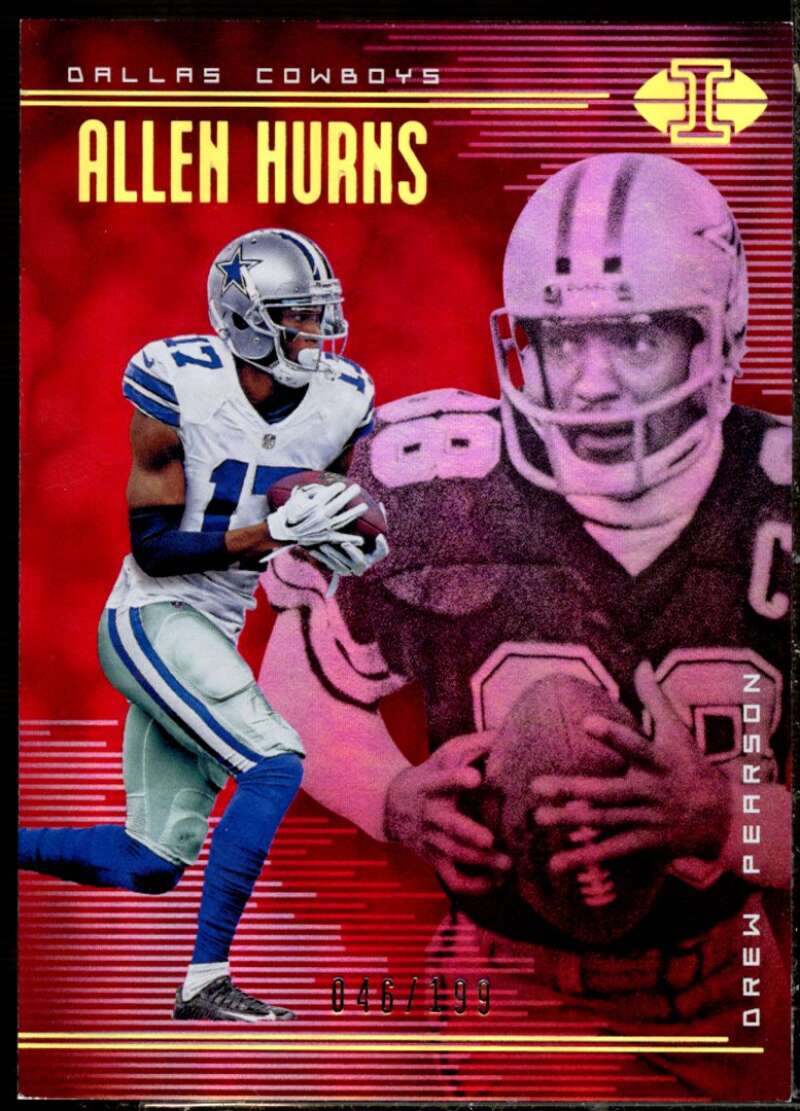 Allen Hurns/Drew Pearson Card 2018 Panini Illusions Red #63  Image 1