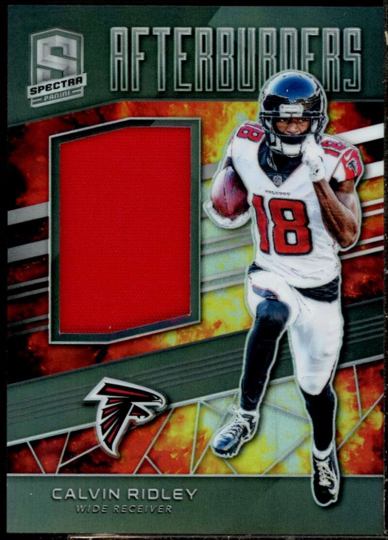 Calvin Ridley Card 2019 Panini Spectra Afterburners Materials #2  Image 1