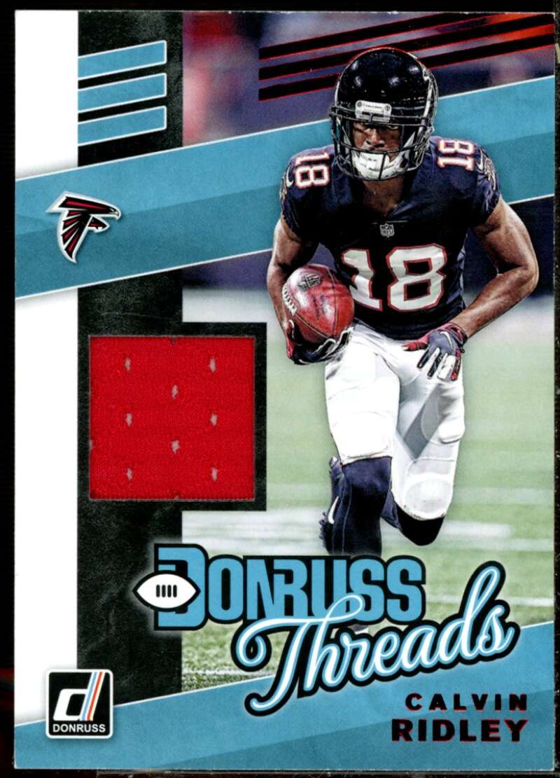 Calvin Ridley Card 2019 Donruss Threads Blue #5  Image 1