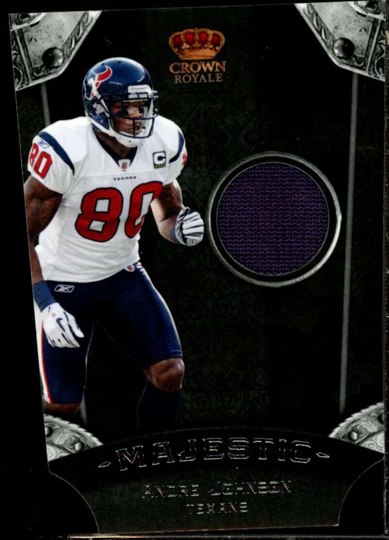 Andre Johnson Card 2011 Crown Royale Majestic Materials #2  Image 1