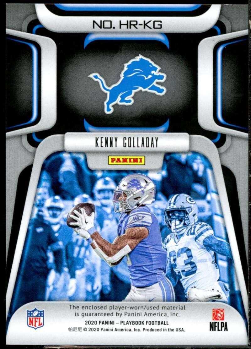 Kenny Golladay Card 2020 Panini Playbook Hot Routes Jerseys #11  Image 2