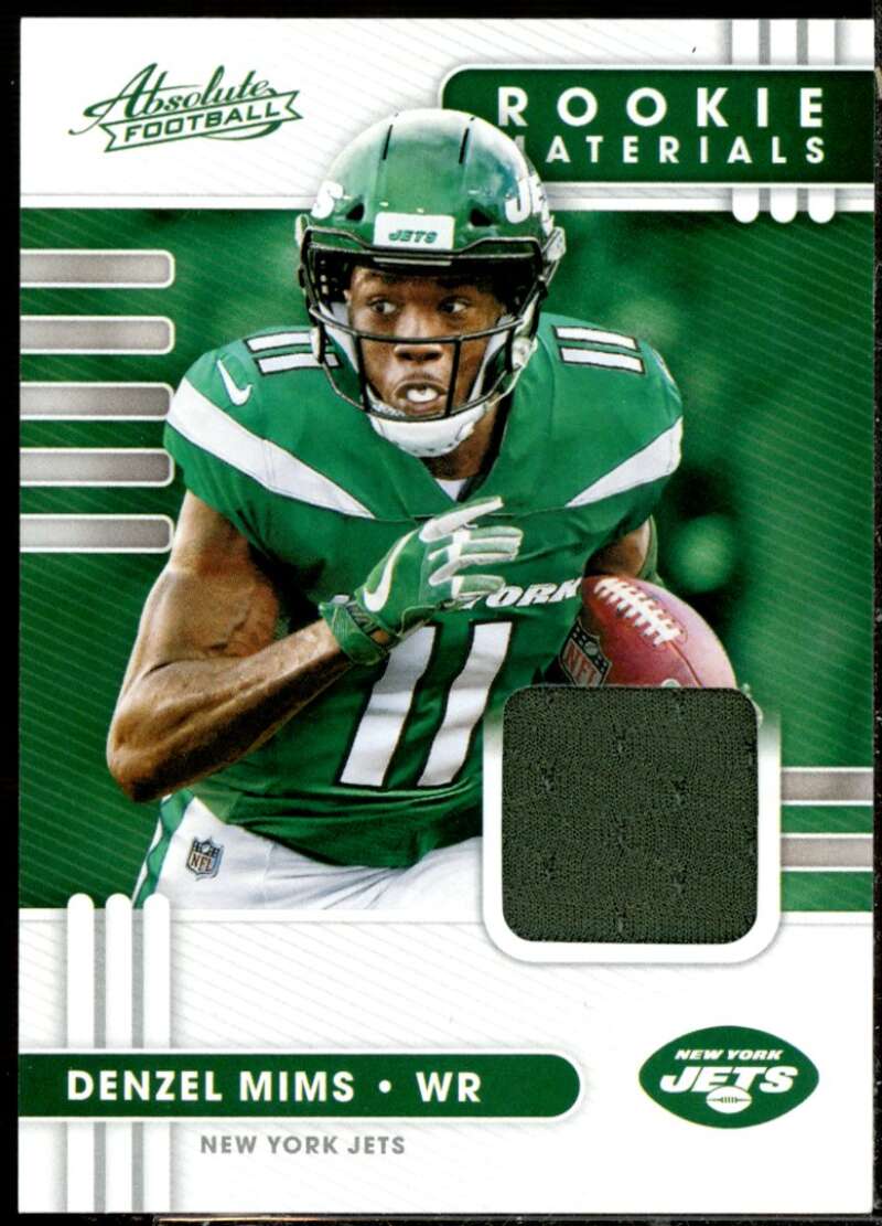 Denzel Mims Rookie Card 2020 Absolute Absolute Rookie Materials #23  Image 1