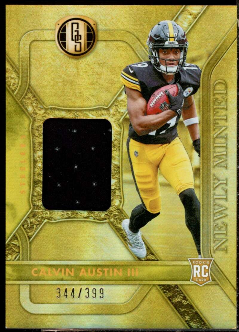 Calvin Austin III Card 2022 Panini Gold Standard Newly Minted Memorabilia #42  Image 1