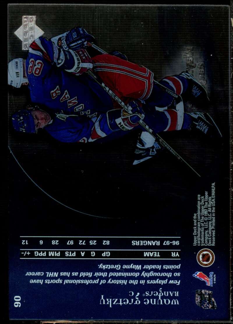 Wayne Gretzky Card 1997-98 Upper Deck Ice #90  Image 2