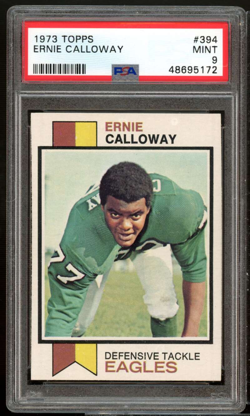Ernie Calloway Card 1973 Topps #394 PSA 9 Image 1
