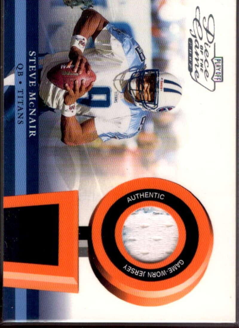 Steve McNair JSY Card 2002 Playoff Piece of the Game Materials #47J  Image 1