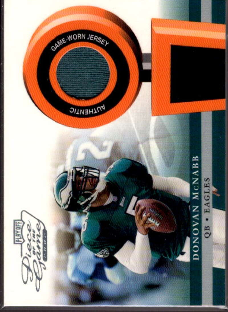 Donovan McNabb JSY Card 2002 Playoff Piece of the Game Materials #16J  Image 1