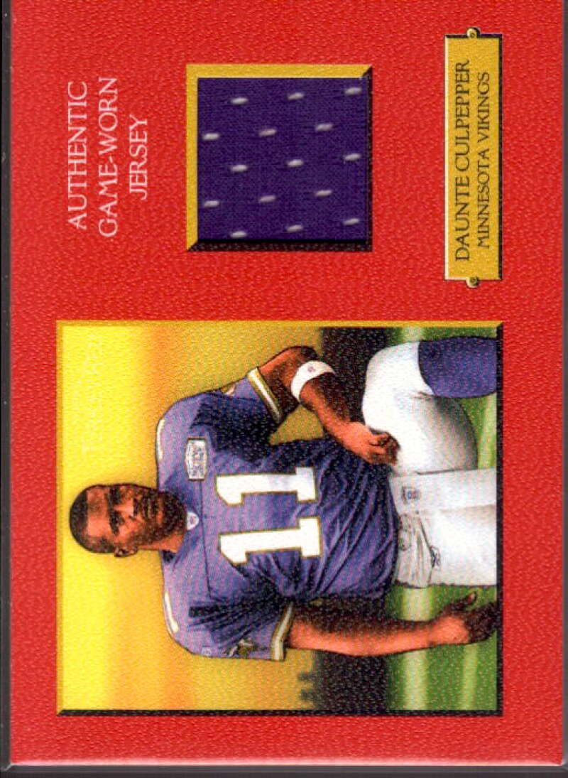 Daunte Culpepper Card 2005 Topps Turkey Red Relics Red #TRRDC  Image 1