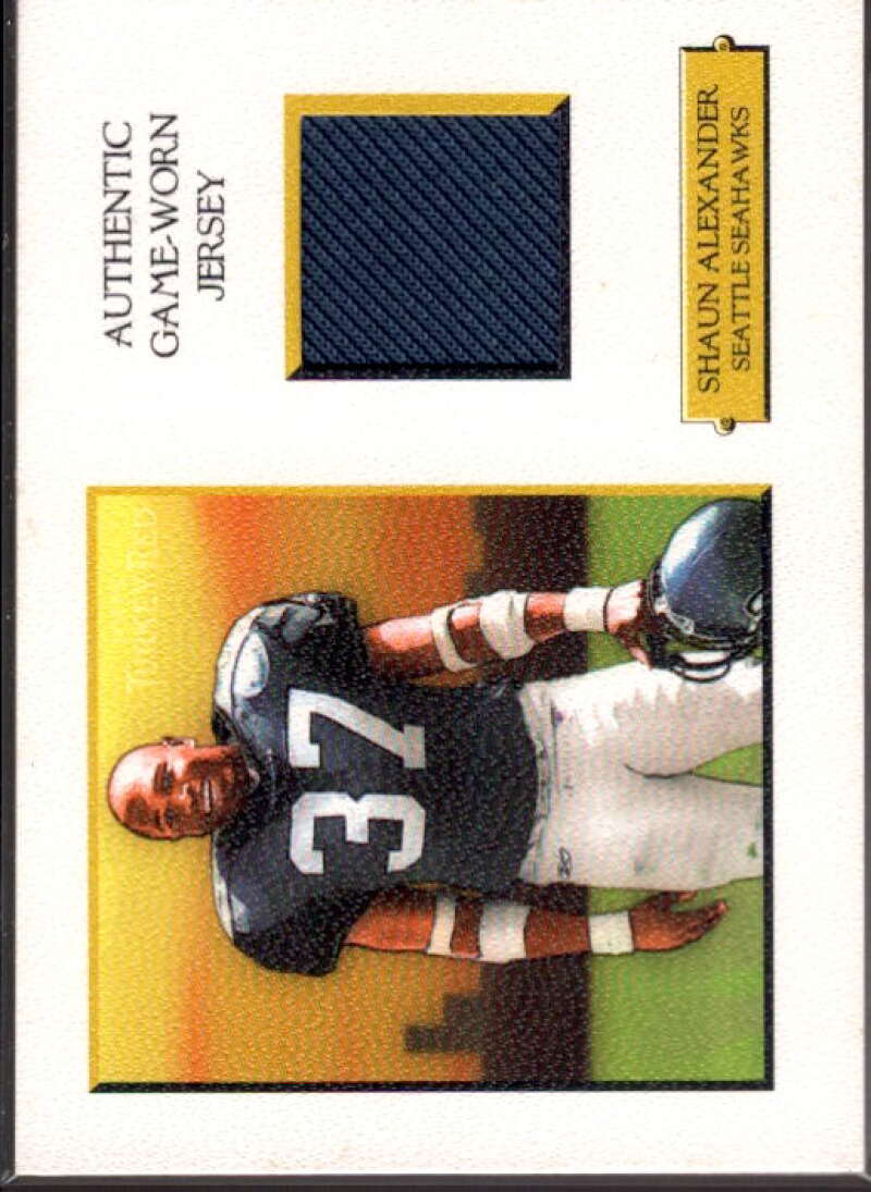 Shaun Alexander Card 2005 Topps Turkey Red Relics White #TRRSA  Image 1